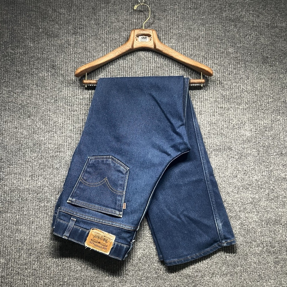 Vintage 90s Levi's Action Jeans 40x32 Bronze‎ Tab Dark Wash Blue Denim Straight